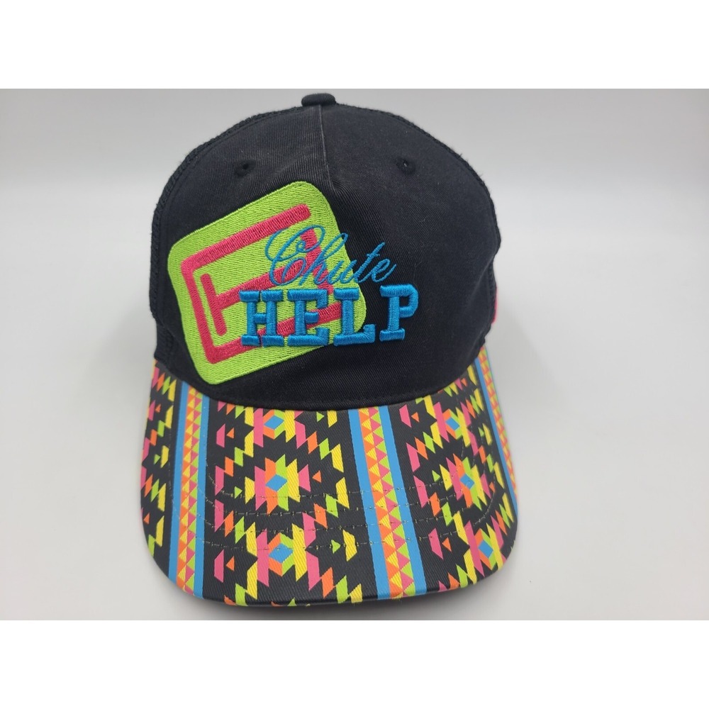 Women‎ Chute Help Roping Equipment Zephyr Mesh Trucker Snapback Hat Cap Cowboy